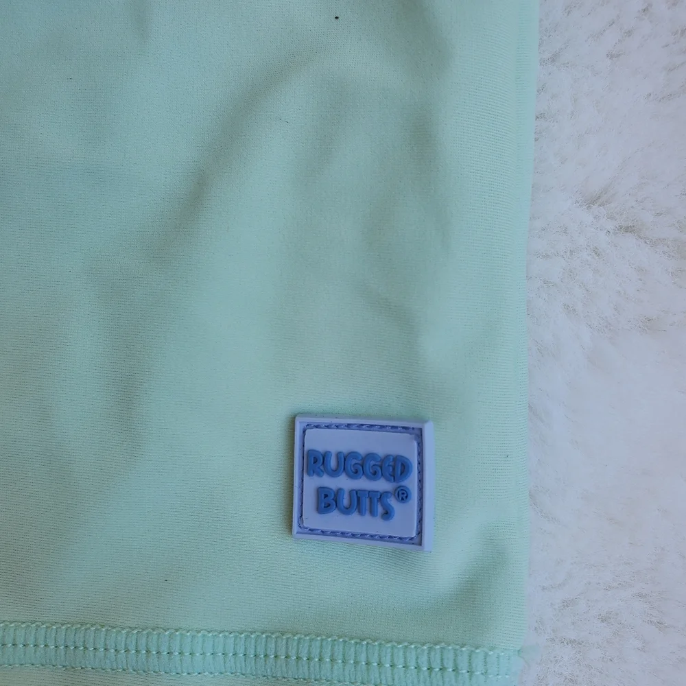 Green Rugget Butts Swim Top Sz 6-12m